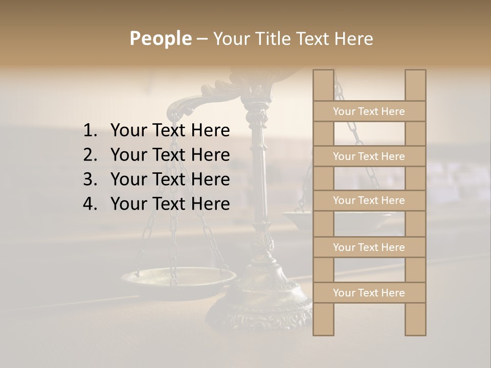 Weight Liberty Courtroom PowerPoint Template