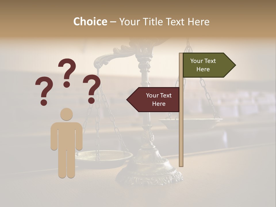 Weight Liberty Courtroom PowerPoint Template