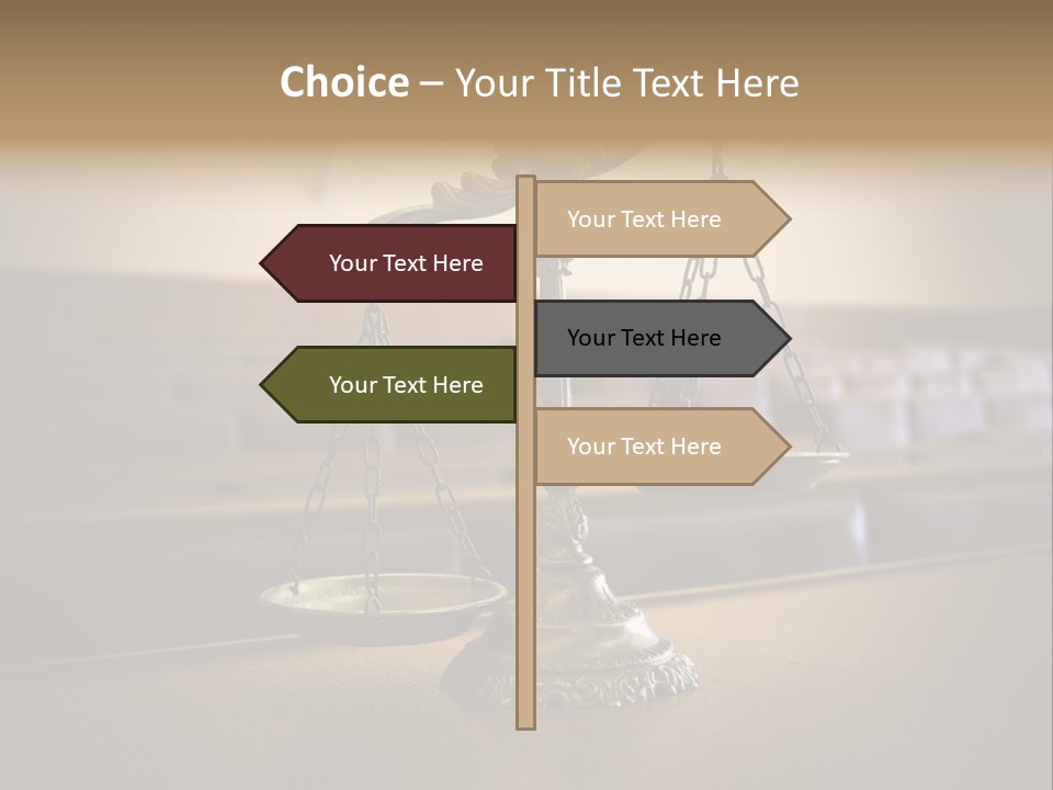 Weight Liberty Courtroom PowerPoint Template