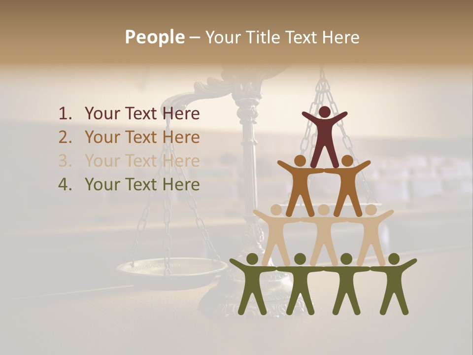 Weight Liberty Courtroom PowerPoint Template