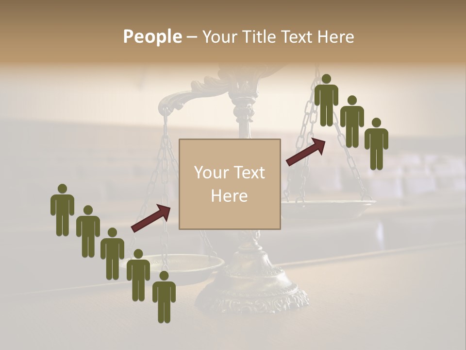 Weight Liberty Courtroom PowerPoint Template