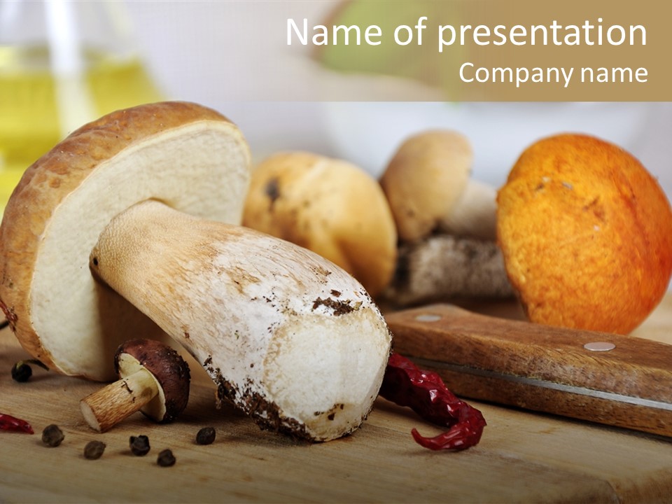 Tasty Cutting Board Cooking PowerPoint Template