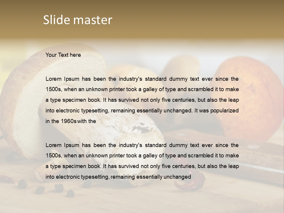 Tasty Cutting Board Cooking PowerPoint Template