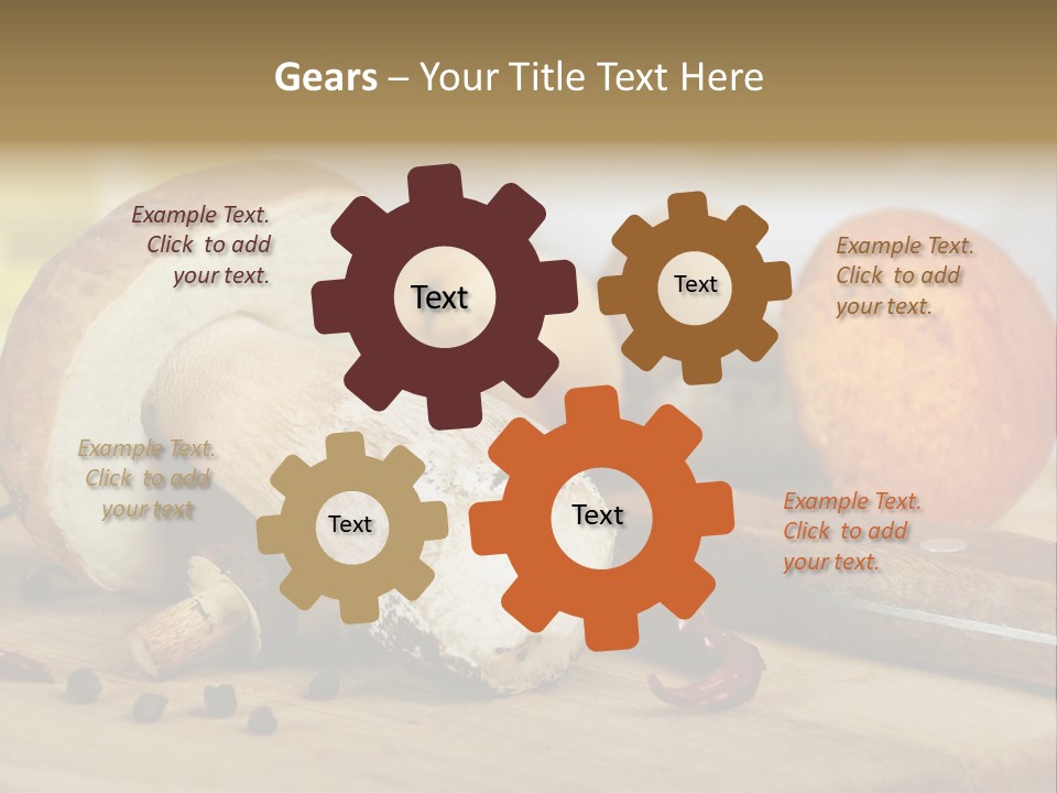 Tasty Cutting Board Cooking PowerPoint Template