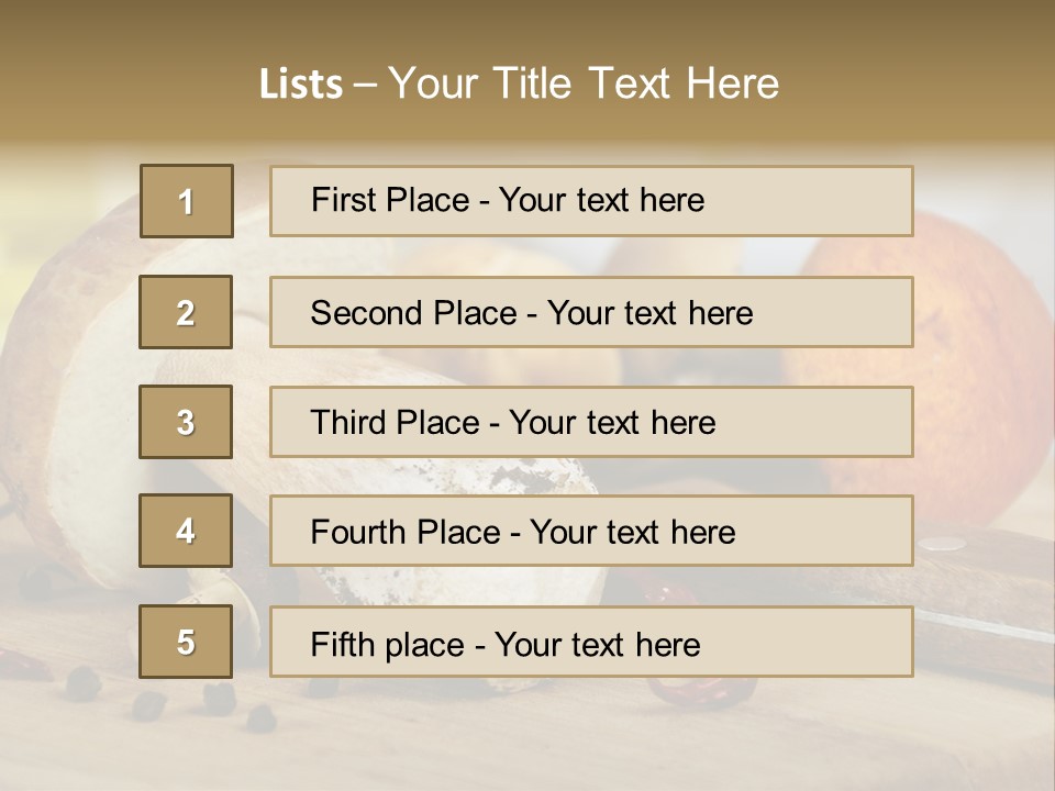 Tasty Cutting Board Cooking PowerPoint Template