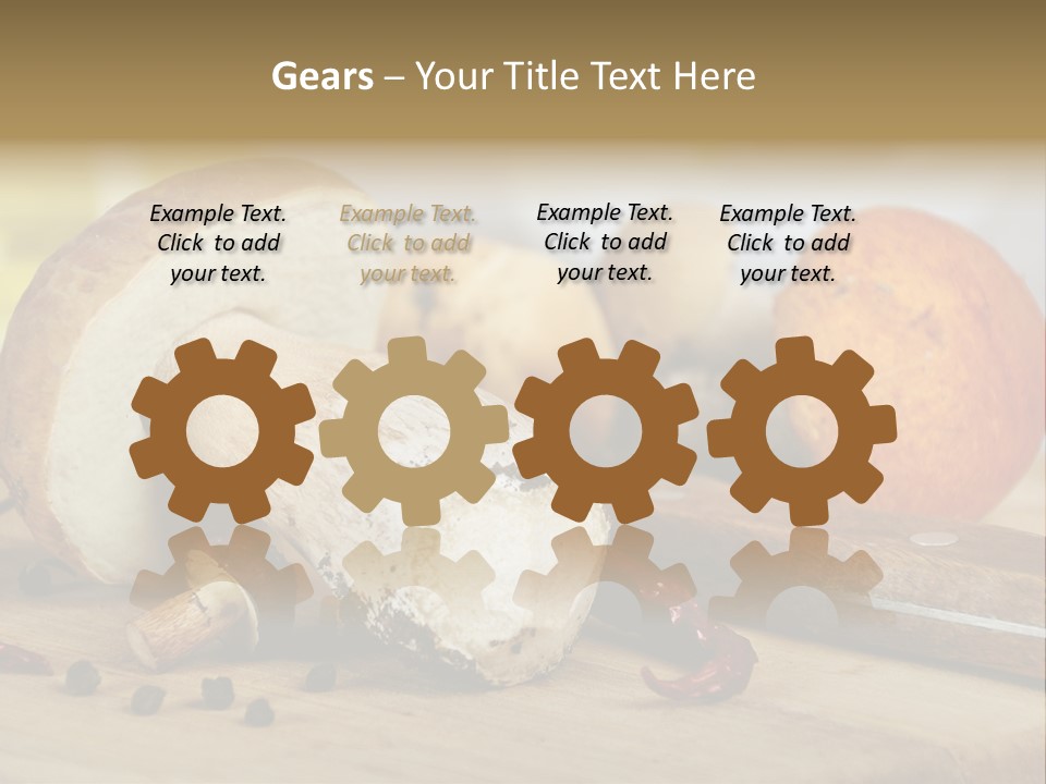 Tasty Cutting Board Cooking PowerPoint Template