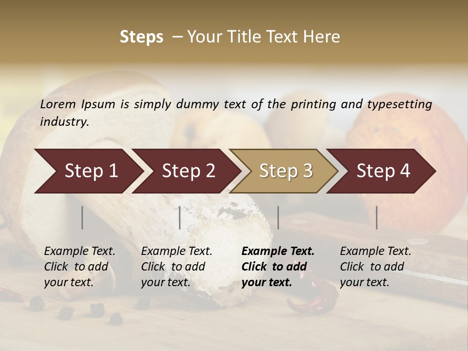 Tasty Cutting Board Cooking PowerPoint Template