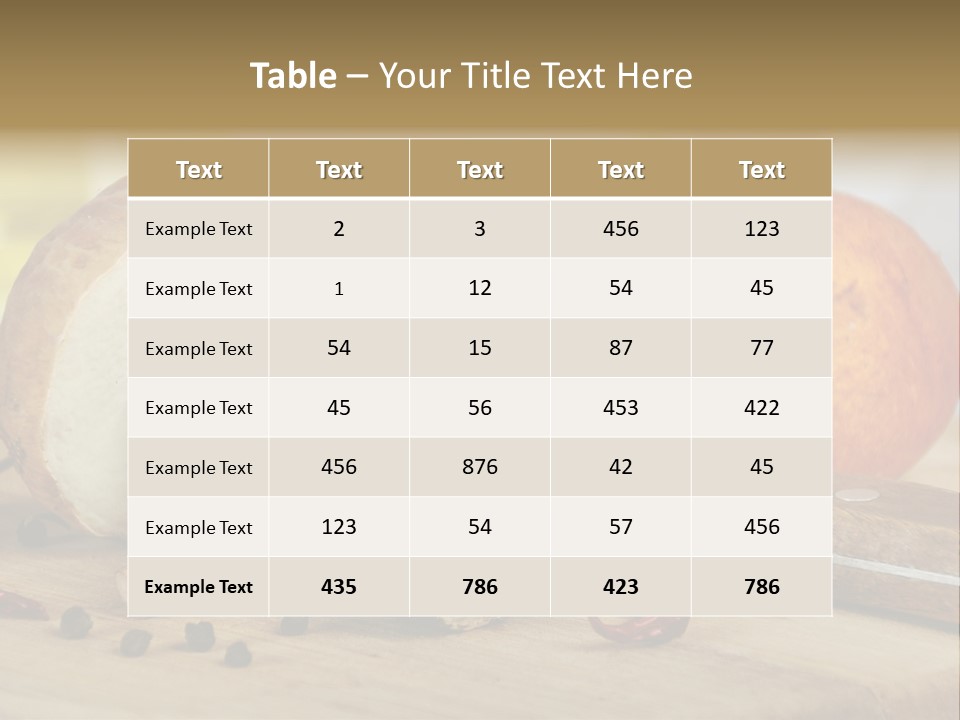 Tasty Cutting Board Cooking PowerPoint Template