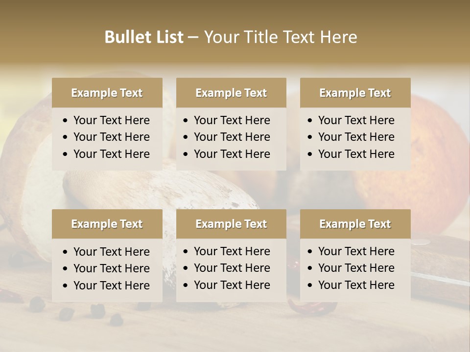 Tasty Cutting Board Cooking PowerPoint Template
