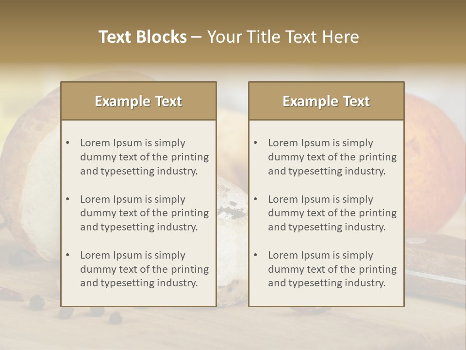 Tasty Cutting Board Cooking PowerPoint Template