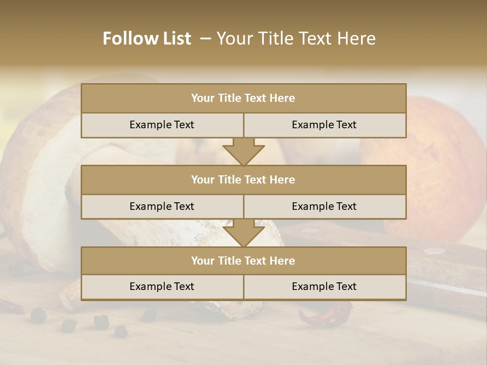 Tasty Cutting Board Cooking PowerPoint Template