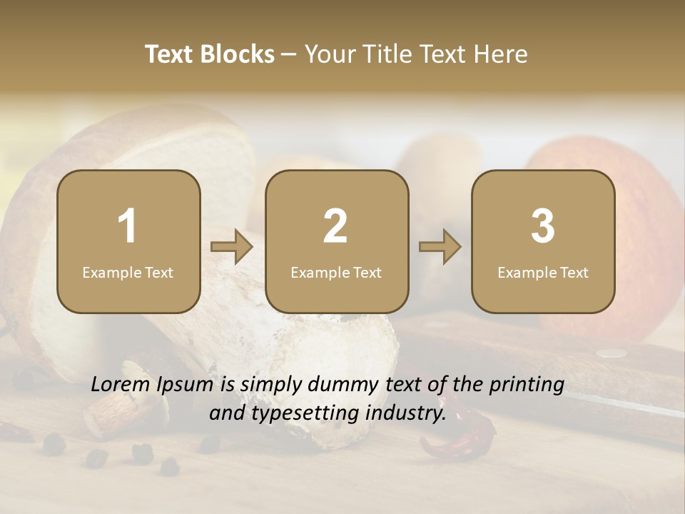 Tasty Cutting Board Cooking PowerPoint Template