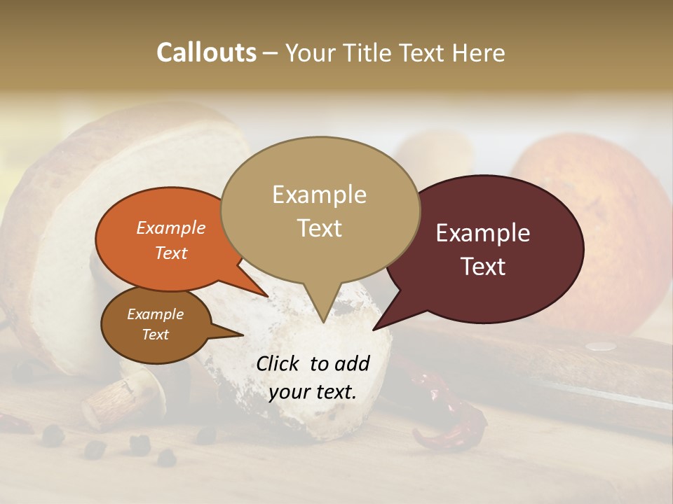 Tasty Cutting Board Cooking PowerPoint Template