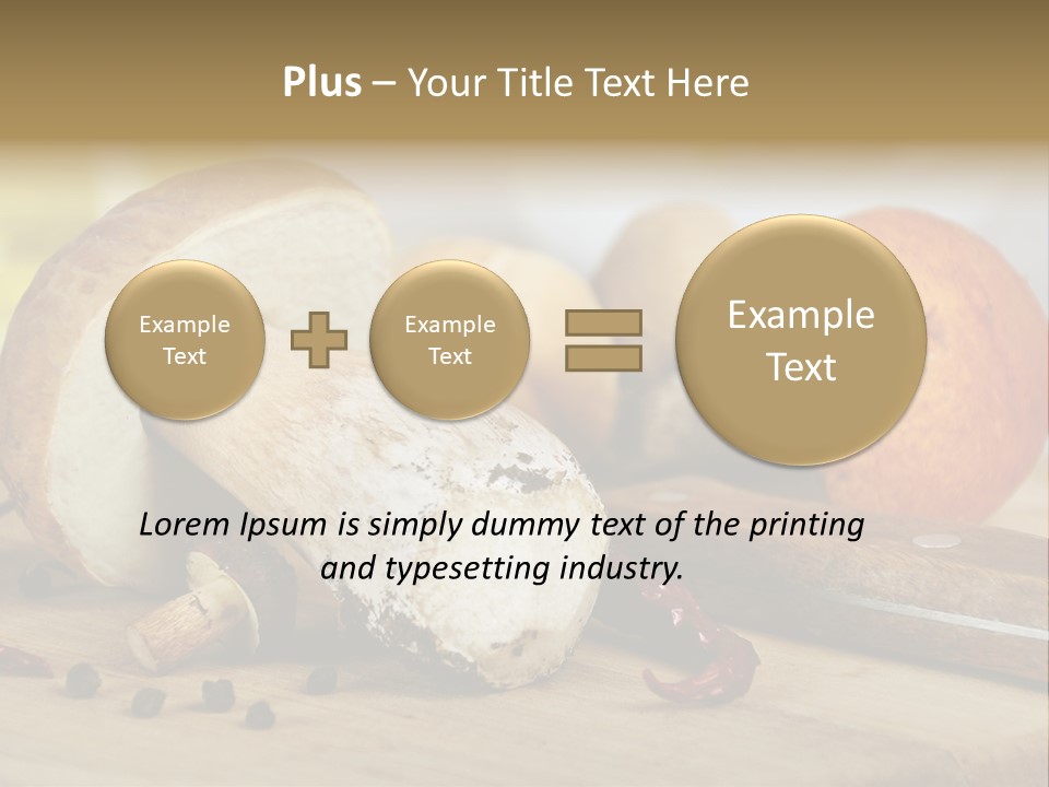 Tasty Cutting Board Cooking PowerPoint Template