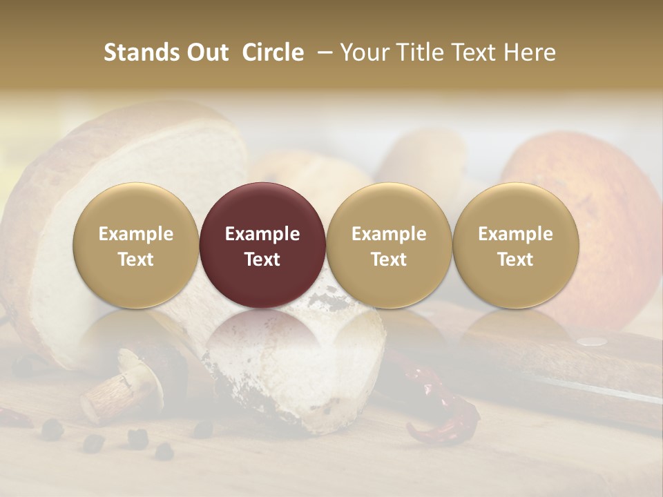 Tasty Cutting Board Cooking PowerPoint Template