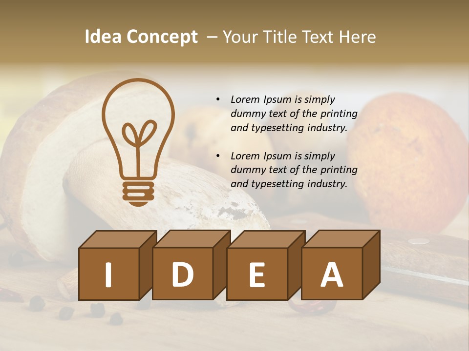 Tasty Cutting Board Cooking PowerPoint Template