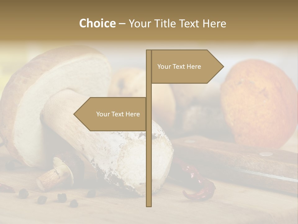 Tasty Cutting Board Cooking PowerPoint Template