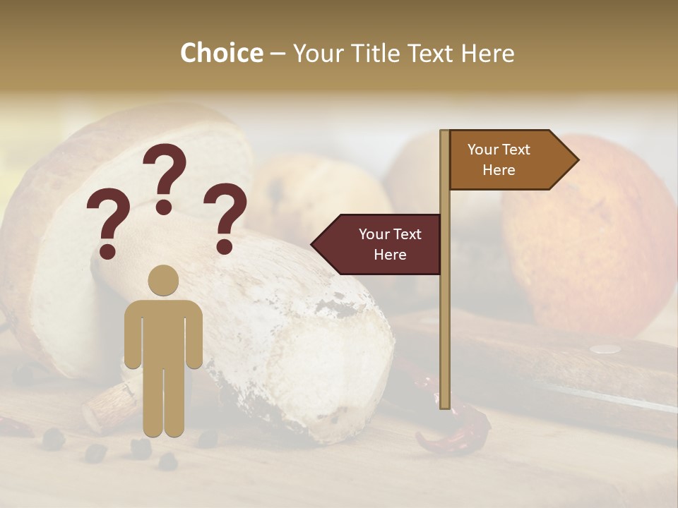 Tasty Cutting Board Cooking PowerPoint Template