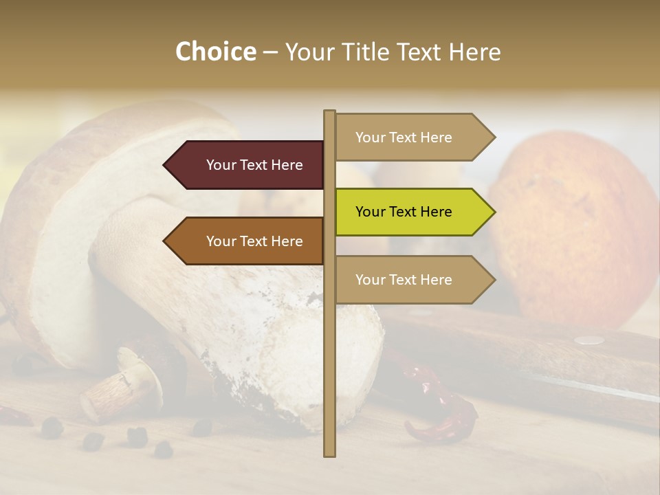 Tasty Cutting Board Cooking PowerPoint Template