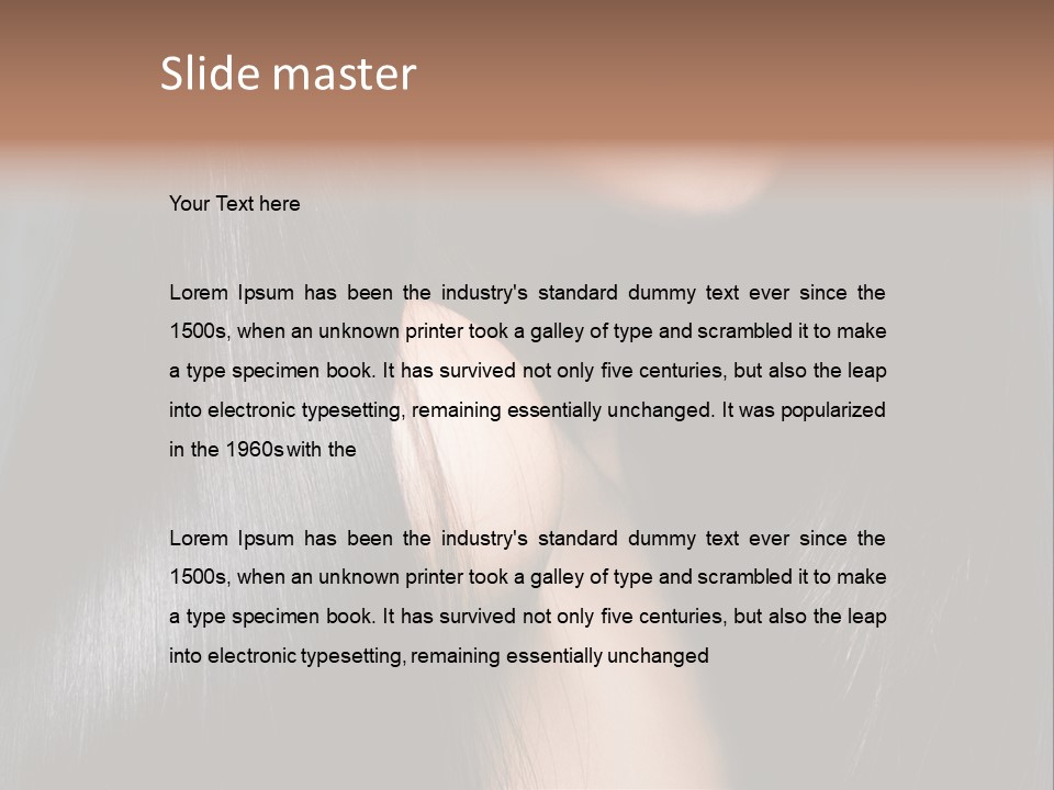 Care Styling Coloring PowerPoint Template