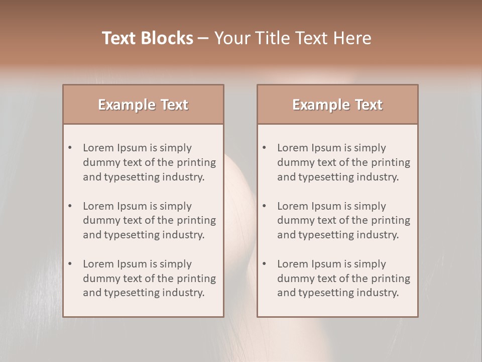 Care Styling Coloring PowerPoint Template