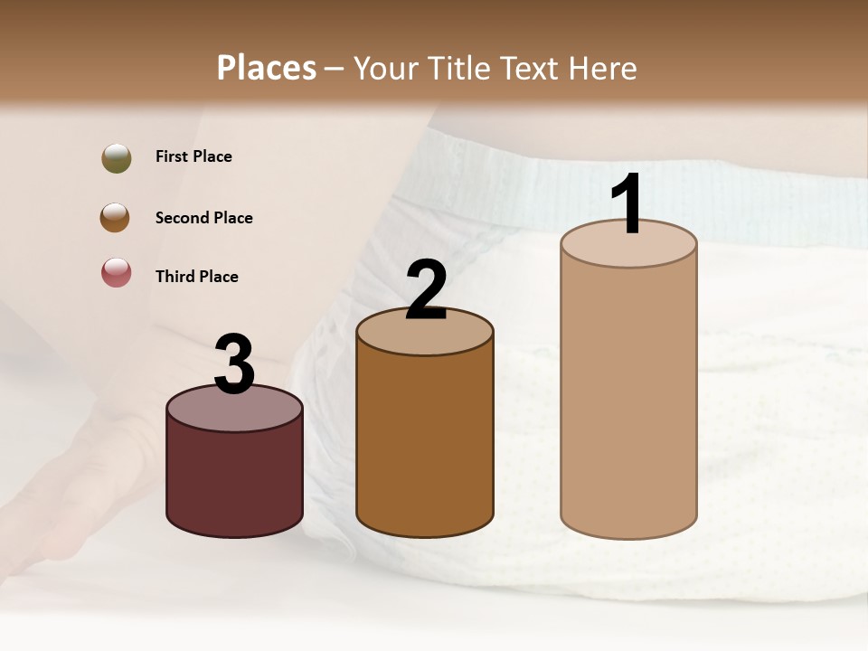 Open Mouth Looking Behind Blond Hair PowerPoint Template