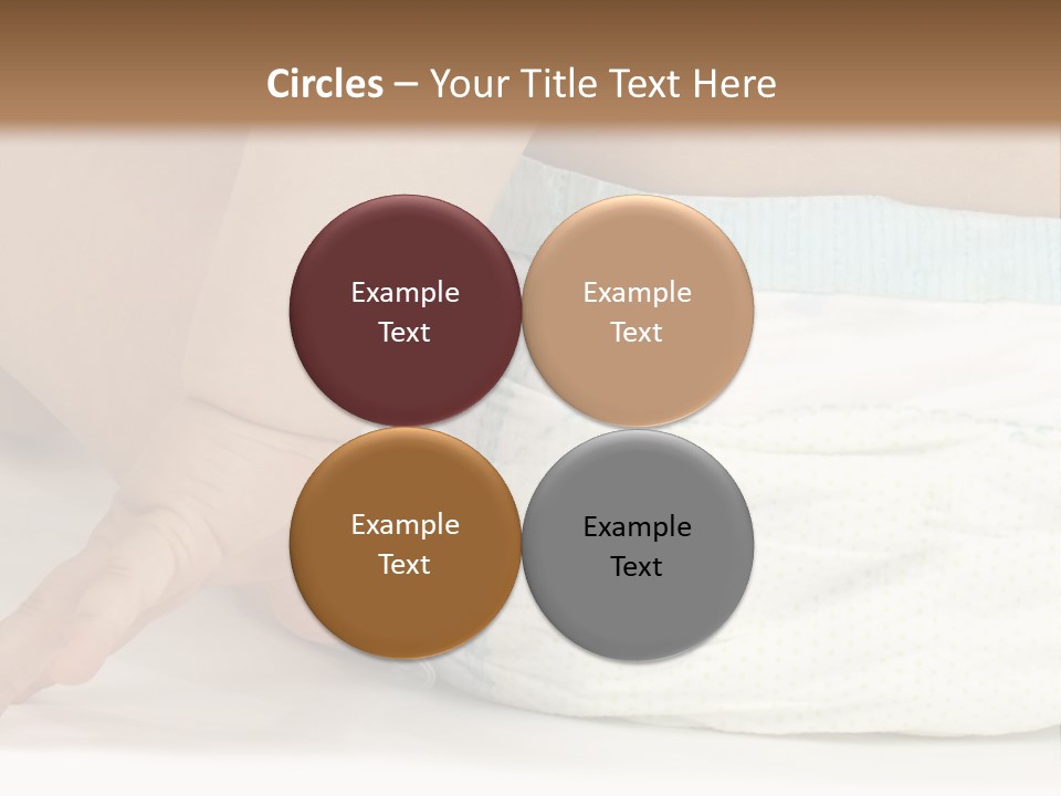 Open Mouth Looking Behind Blond Hair PowerPoint Template