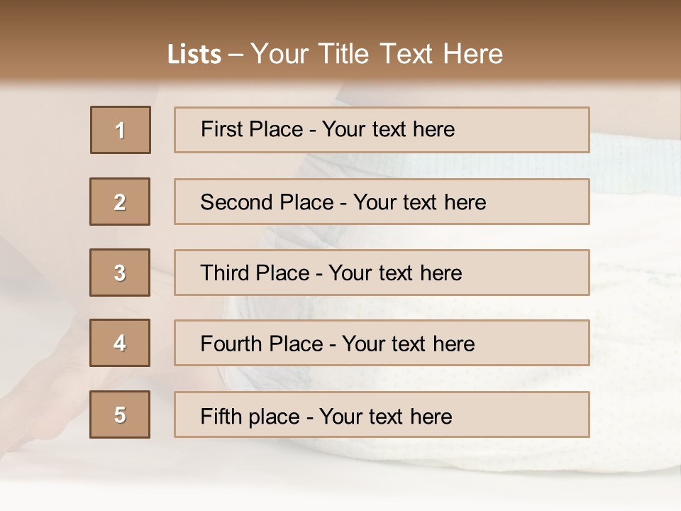 Open Mouth Looking Behind Blond Hair PowerPoint Template