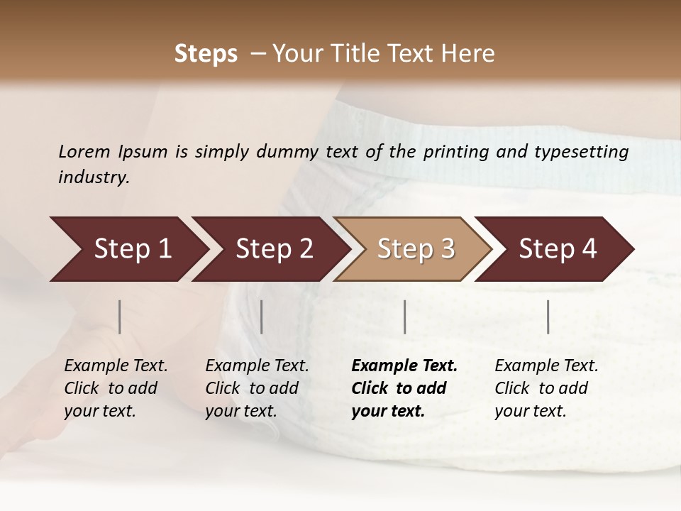 Open Mouth Looking Behind Blond Hair PowerPoint Template