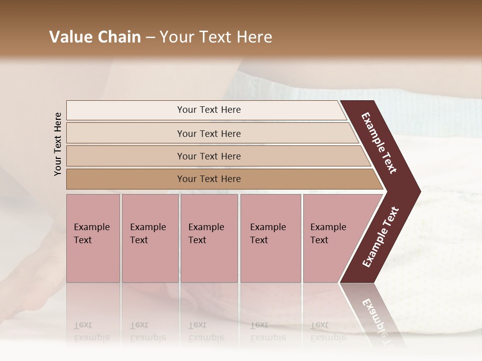 Open Mouth Looking Behind Blond Hair PowerPoint Template