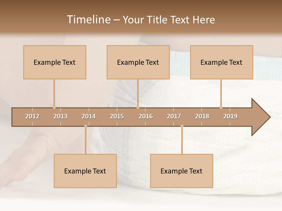 Open Mouth Looking Behind Blond Hair PowerPoint Template