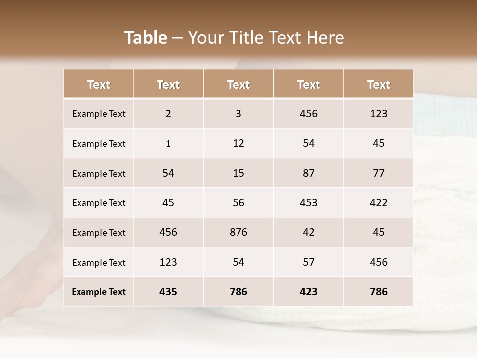 Open Mouth Looking Behind Blond Hair PowerPoint Template