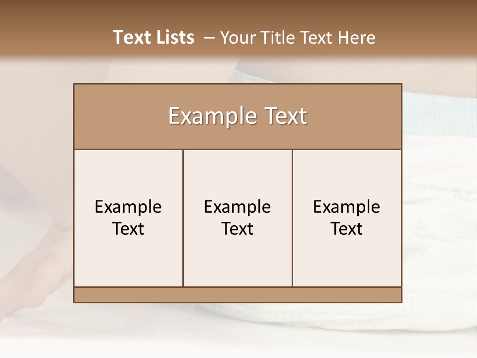 Open Mouth Looking Behind Blond Hair PowerPoint Template