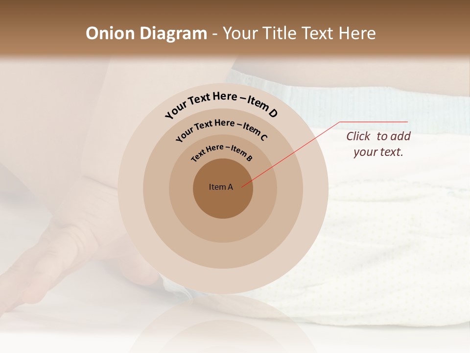 Open Mouth Looking Behind Blond Hair PowerPoint Template