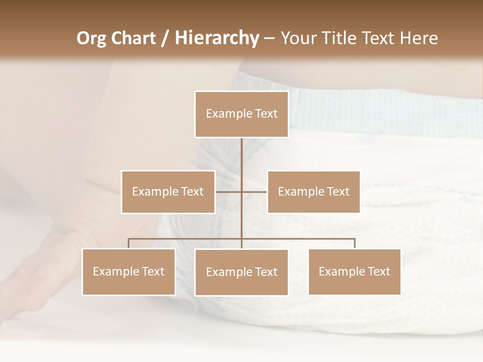 Open Mouth Looking Behind Blond Hair PowerPoint Template