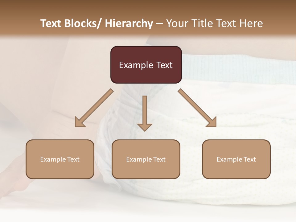 Open Mouth Looking Behind Blond Hair PowerPoint Template