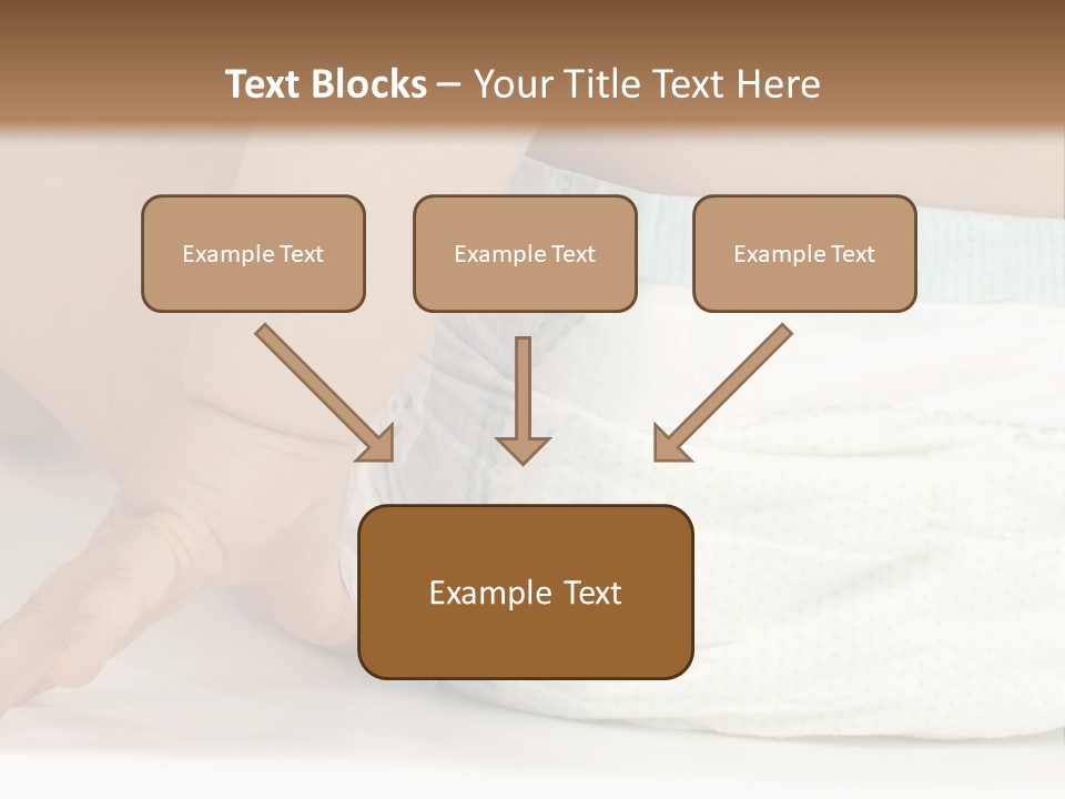 Open Mouth Looking Behind Blond Hair PowerPoint Template