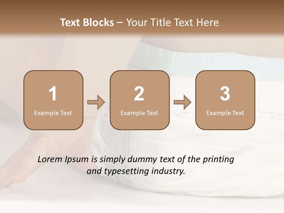 Open Mouth Looking Behind Blond Hair PowerPoint Template