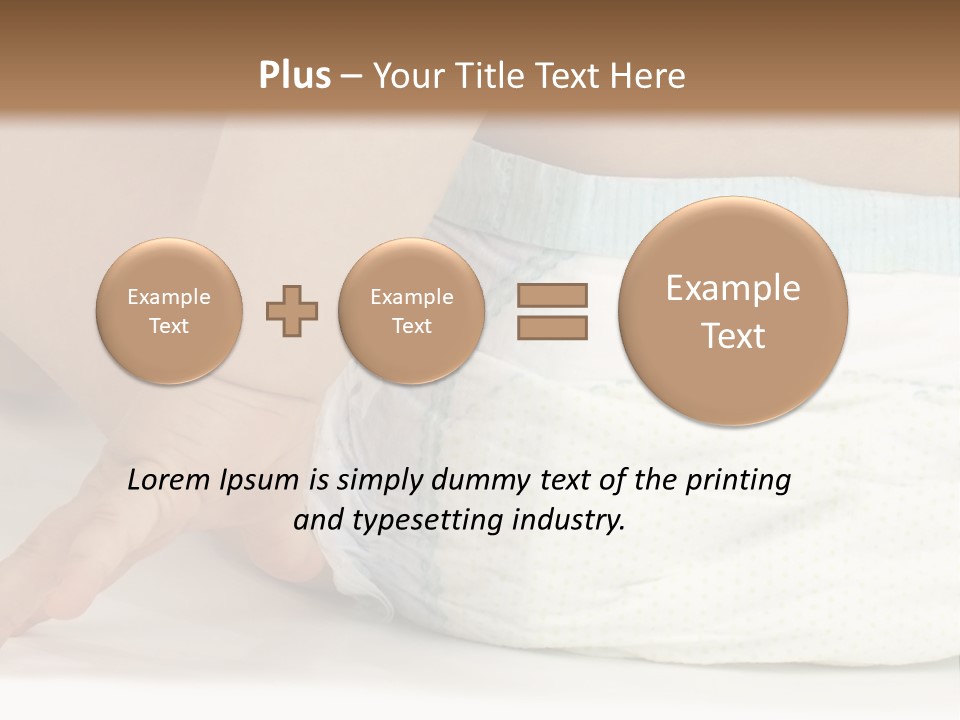 Open Mouth Looking Behind Blond Hair PowerPoint Template
