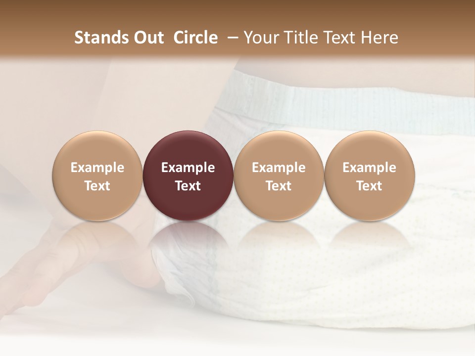 Open Mouth Looking Behind Blond Hair PowerPoint Template