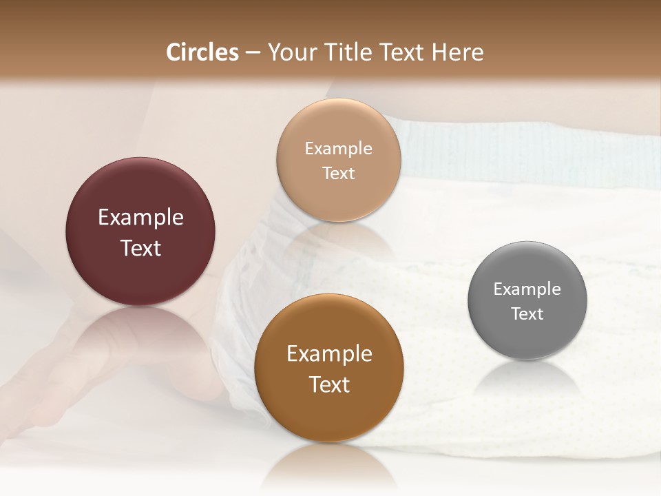 Open Mouth Looking Behind Blond Hair PowerPoint Template