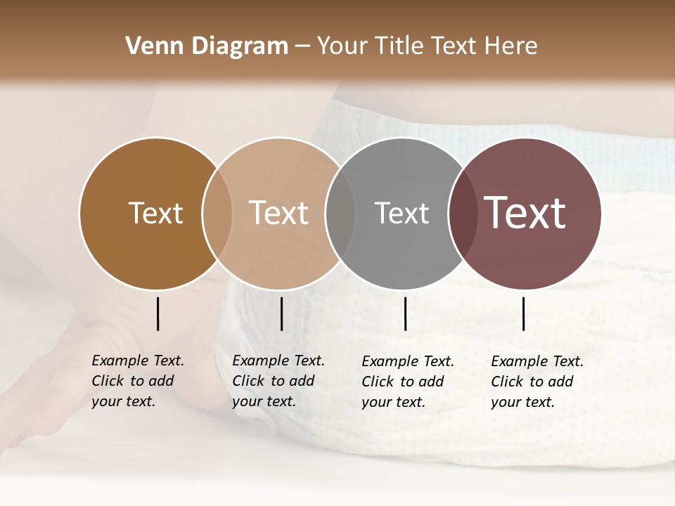 Open Mouth Looking Behind Blond Hair PowerPoint Template