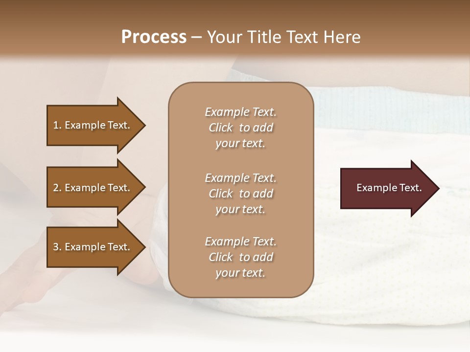 Open Mouth Looking Behind Blond Hair PowerPoint Template