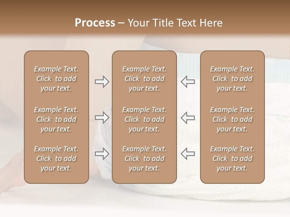 Open Mouth Looking Behind Blond Hair PowerPoint Template