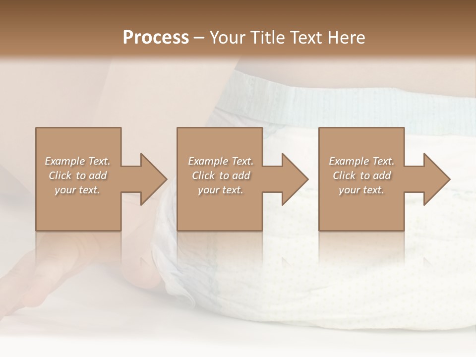 Open Mouth Looking Behind Blond Hair PowerPoint Template