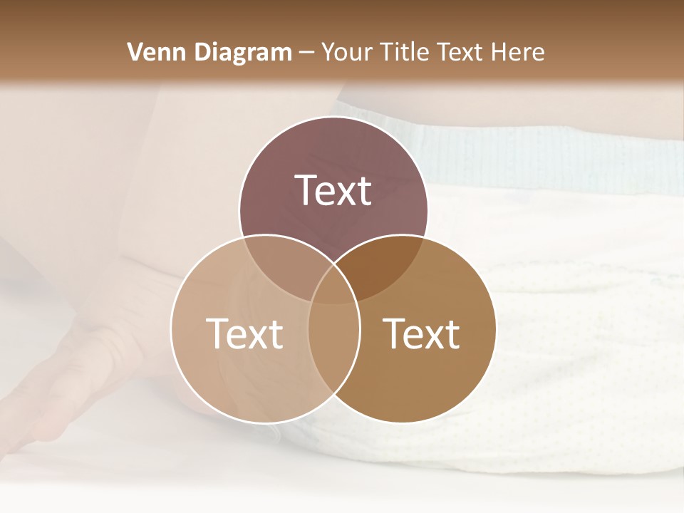 Open Mouth Looking Behind Blond Hair PowerPoint Template