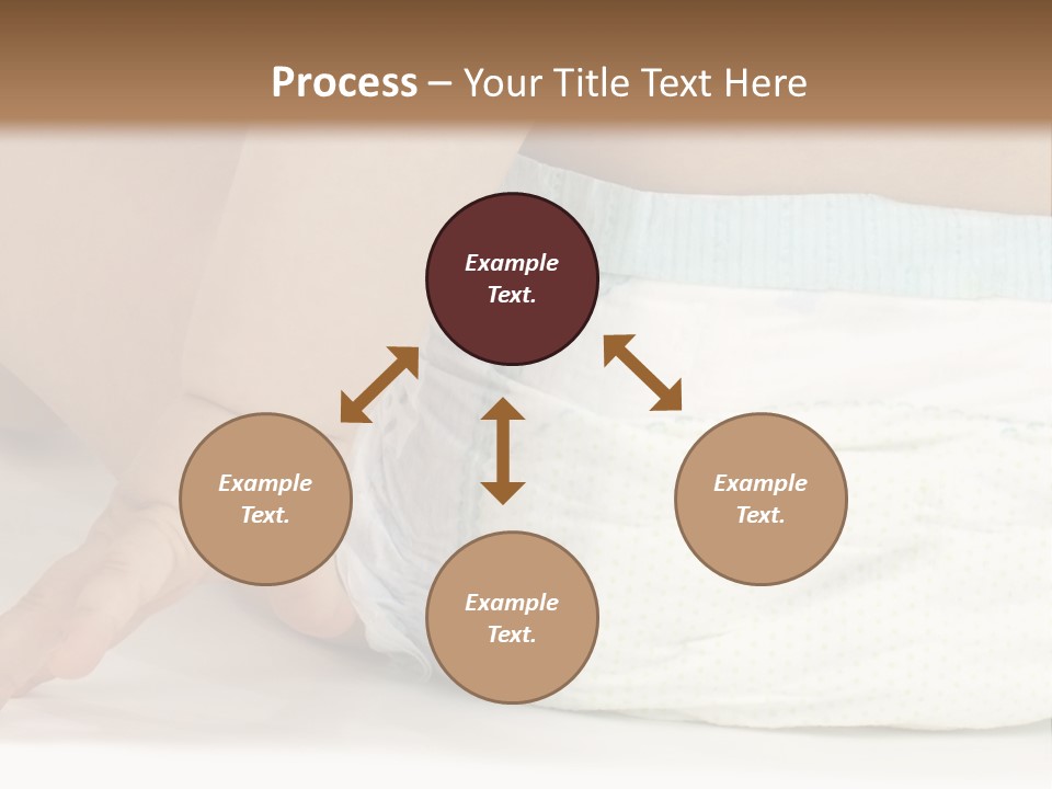 Open Mouth Looking Behind Blond Hair PowerPoint Template