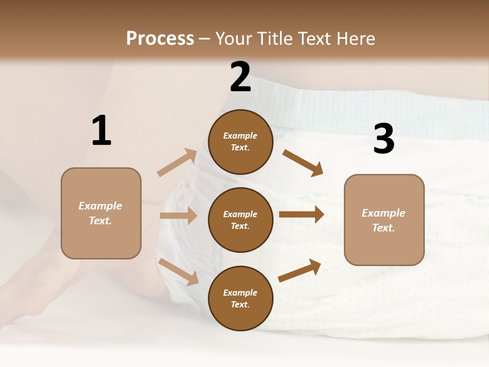 Open Mouth Looking Behind Blond Hair PowerPoint Template