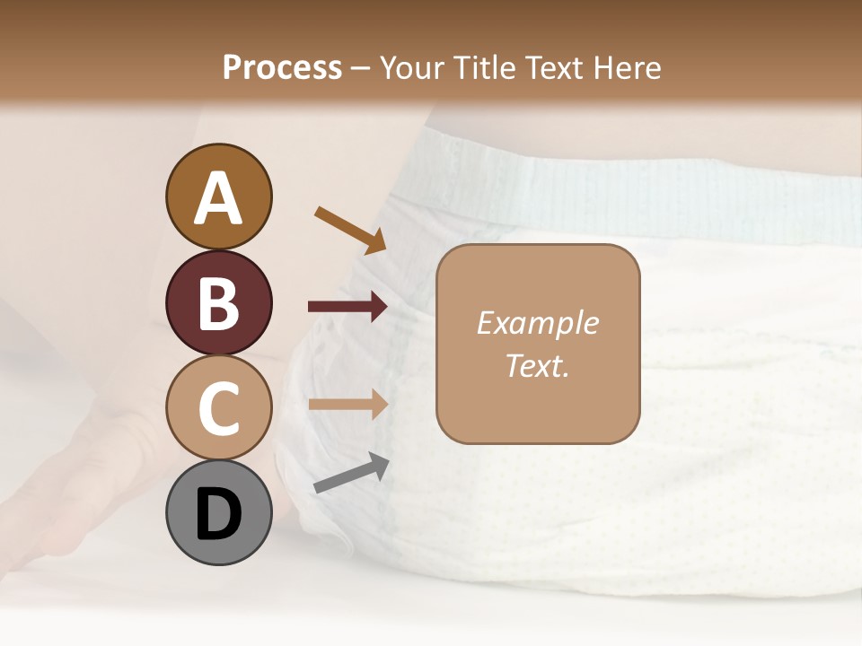 Open Mouth Looking Behind Blond Hair PowerPoint Template