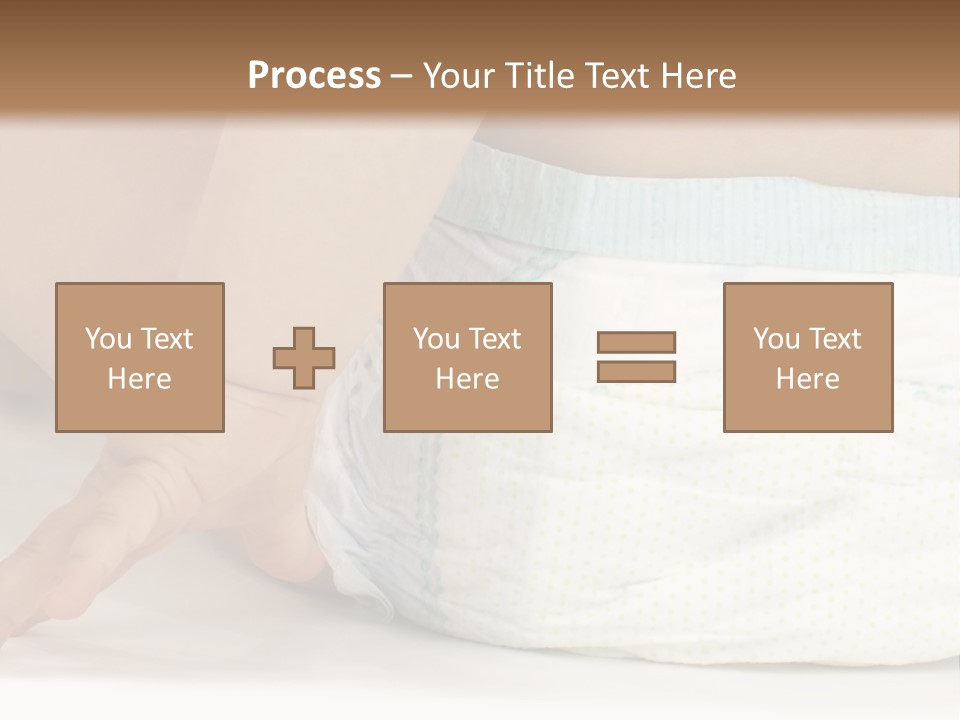 Open Mouth Looking Behind Blond Hair PowerPoint Template